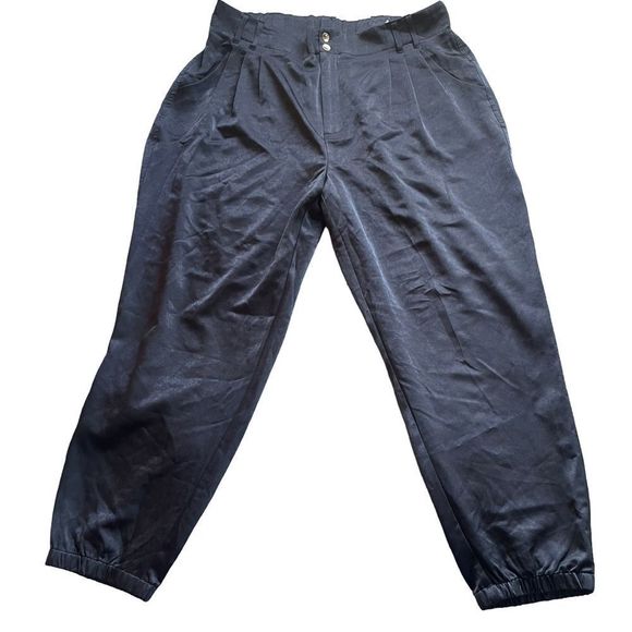 Time and Tru soft black jogger silky pants size XL - Picture 1 of 8